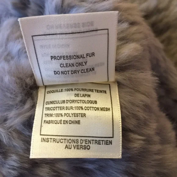 JUNE | Twist Knit Rabbit Fur Zip Up Vest In Dove - Picture 12 of 12